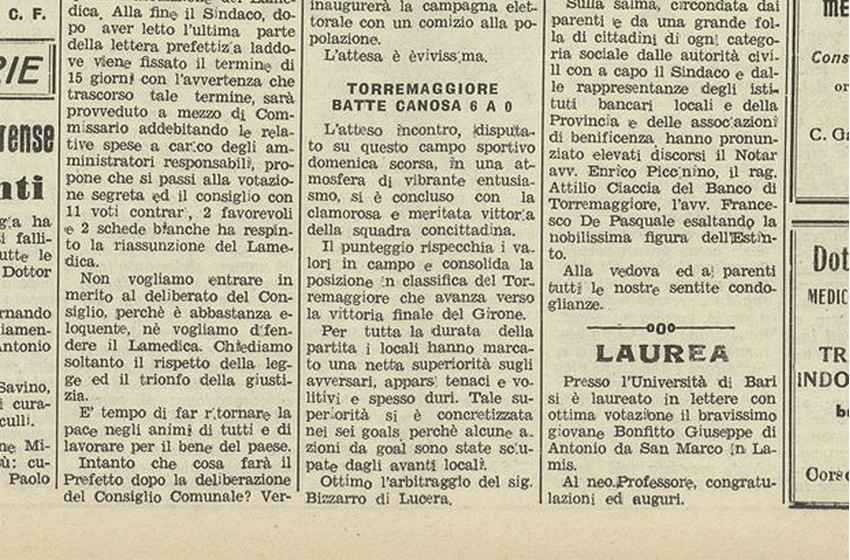  Canosa Calcio 1948: un coriaceo Canosa non molla a Bitritto, sfiorando il pareggio in diverse occasioni